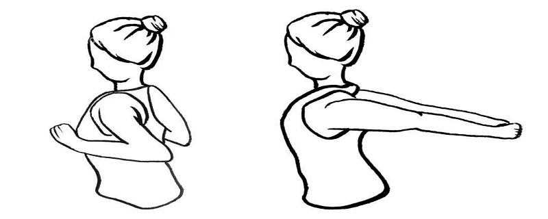 扩胸运动动作图解图片